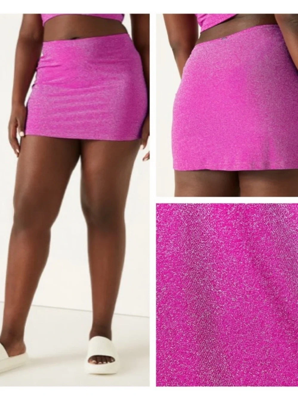 PINK Victoria's Secret Glitter Swim Skirt Set